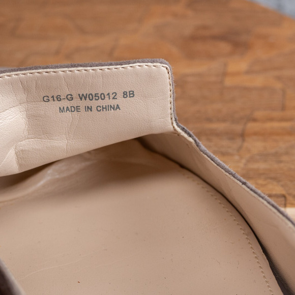 Cole Haan Shoes Womens 8 B Almond Toe Ballet Flats Comfort W05012 Beige Suede - Picture 6 of 7